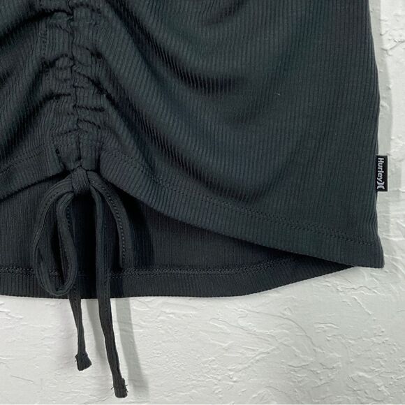 Hurley Black Caviar Shirred Rib Tank Small - Picture 3 of 6